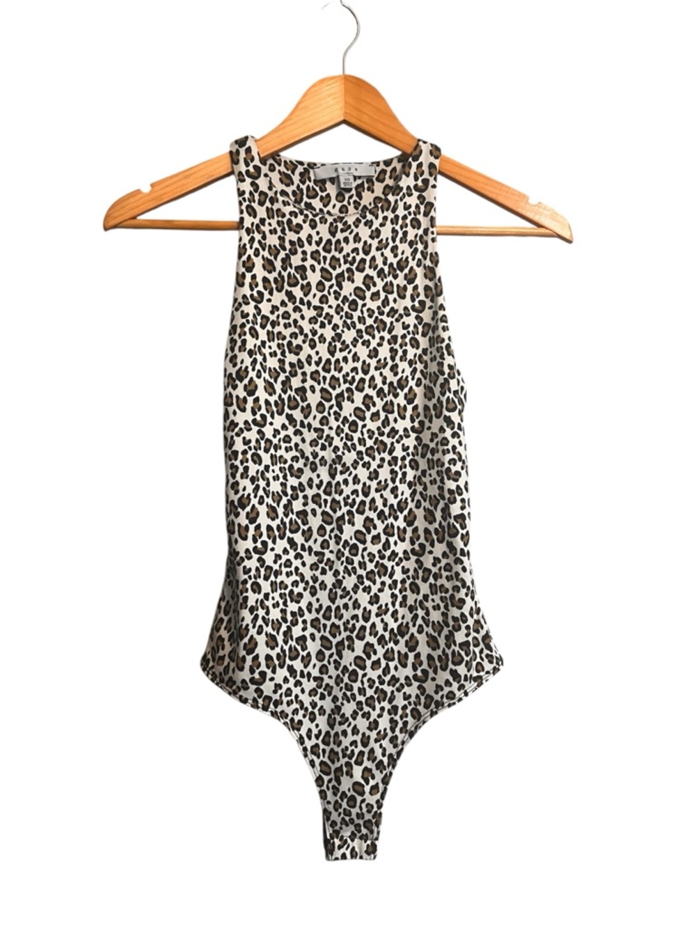 Gaze Sleeveless Leopard-Print Bodysuit